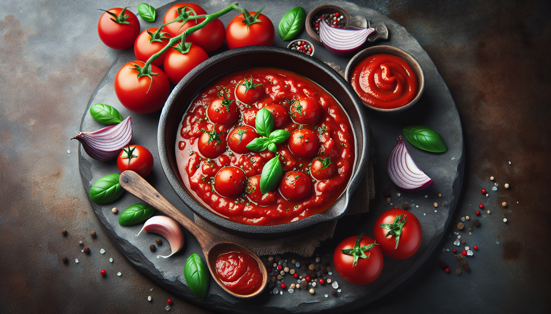 una salsa di pomodoro